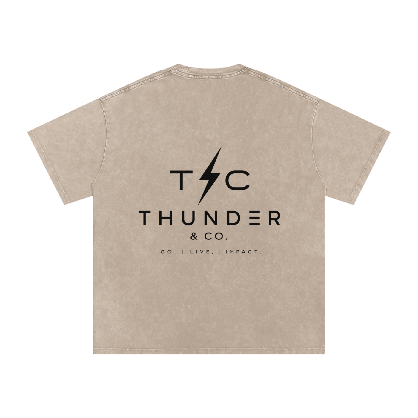 Snow Washed Oversized Cotton T-Shirt