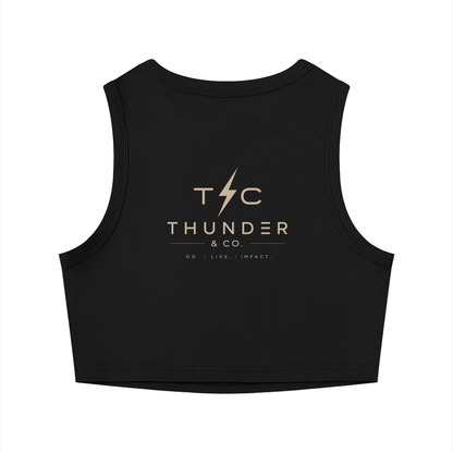 Women's Tight Crewneck Crop Tank Top